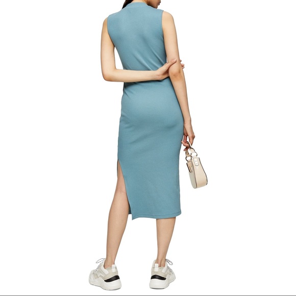 Topshop Knit Mandarin Dress - Picture 4 of 4